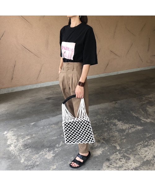 copine（コピン）の「再入荷！ユニセックス！バックラベル付プリントビッグtシャツ(2color)【クリックポスト対象商品】（Tシャツ/カットソー・レディース・その他）」の5枚目の写真