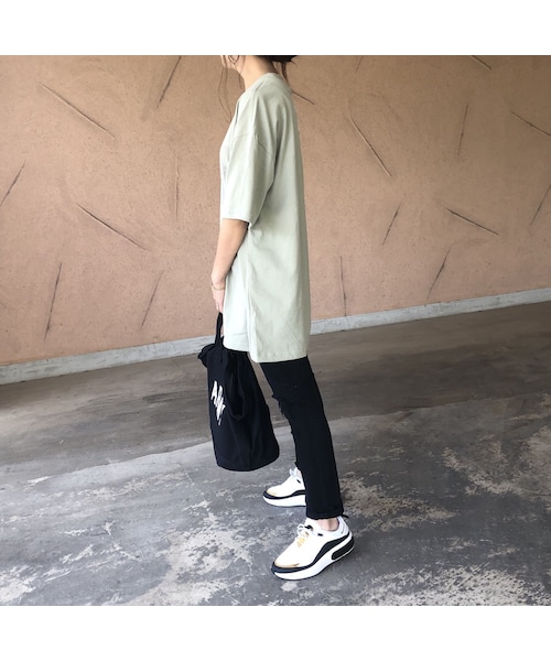 copine（コピン）の「再入荷！ユニセックス！バックラベル付プリントビッグtシャツ(2color)【クリックポスト対象商品】（Tシャツ/カットソー・レディース・その他）」の9枚目の写真