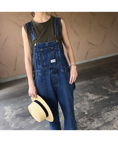 copine(コピン)の「再々入荷!ゆるっとオーバーサイズ!used風デニムサロペット(サロペット/オーバーオール・レディース・その他)」の12枚目の写真