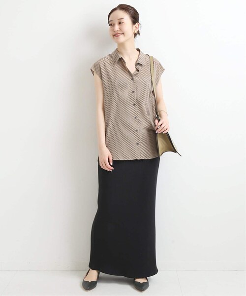 IENA(イエナ)の「《追加》テレコリブスカート◆(スカート・ブラック A/36/38/在庫なし)」の4枚目の写真