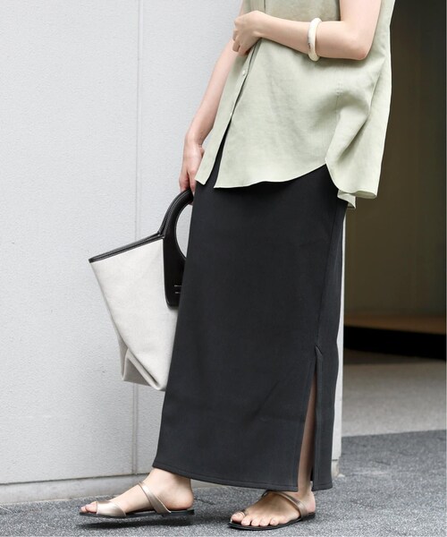 IENA(イエナ)の「《追加》テレコリブスカート◆(スカート・ブラック A/36/38/在庫なし)」の20枚目の写真