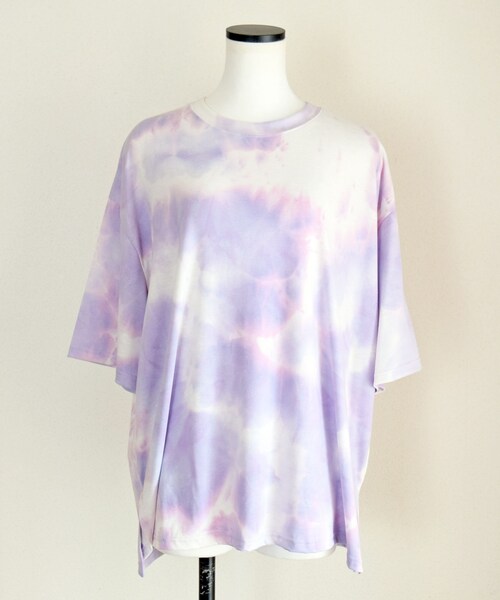 no brand(ノーブランド)の「タイダイバンドカラーTEE(Tシャツ/カットソー・レディース・その他)」の10枚目の写真