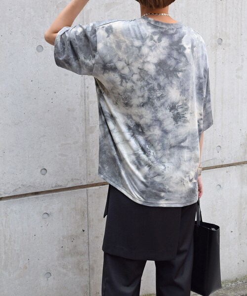 no brand(ノーブランド)の「タイダイバンドカラーTEE(Tシャツ/カットソー・レディース・その他)」の3枚目の写真