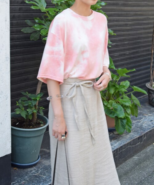 no brand(ノーブランド)の「タイダイバンドカラーTEE(Tシャツ/カットソー・レディース・その他)」の7枚目の写真