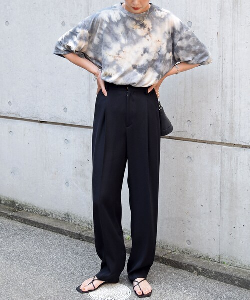 no brand(ノーブランド)の「タイダイバンドカラーTEE(Tシャツ/カットソー・レディース・その他)」の4枚目の写真