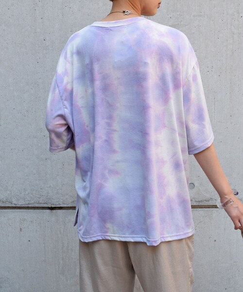 no brand(ノーブランド)の「タイダイバンドカラーTEE(Tシャツ/カットソー・レディース・その他)」の6枚目の写真