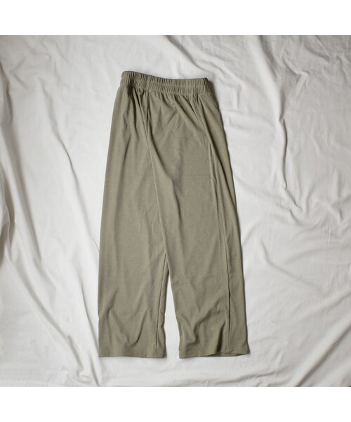 Lavish Gate(ラヴィッシュゲート)の「nh-bottoms-02067 セミワイド リブパンツ ピスタチオ(その他パンツ・レディース・その他)」の7枚目の写真