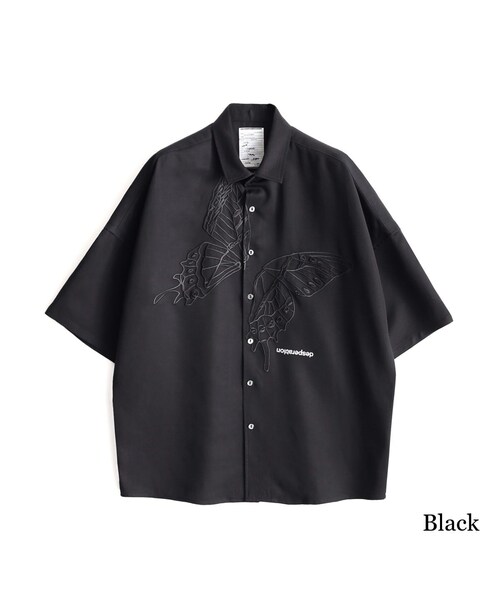 shareef 'BUTTERFLY' S/S BIG SHIRTS - シャツ