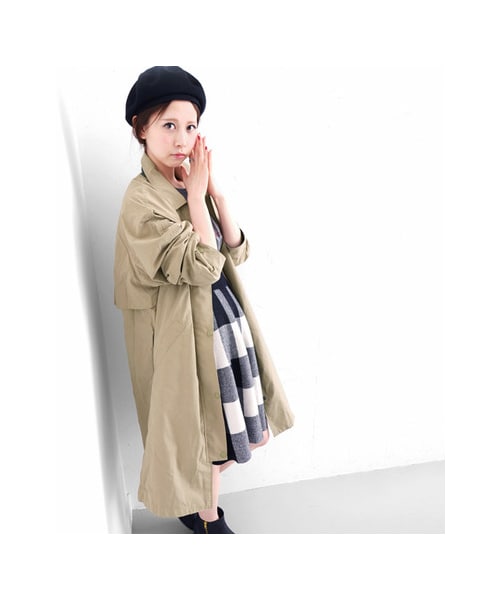 KBF（ケイビーエフ）の「ボーイフレンドコート（ジャケット/アウター・レディース・BEIGE/KHAKI/NAVY・one）」の9枚目の写真