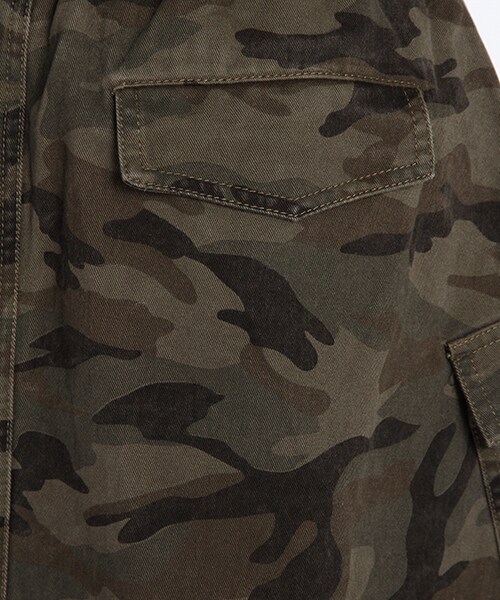 DOUBLE NAME（ダブルネーム）の「カーゴフレアＳＫＴ（スカート・ネイビー/ベージュ/柄A/柄B・FREE）」の8枚目の写真