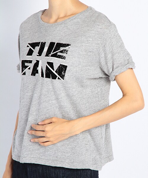 DOUBLE NAME（ダブルネーム）の「ねじりロール袖Ｔシャツ（トップス・ブラック/オフシロ/杢グレー・FREE）」の6枚目の写真