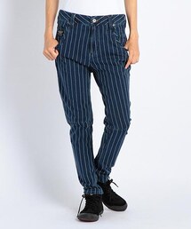 DOUBLE NAME | ストライプスリムサルエルＰＴ(パンツ)