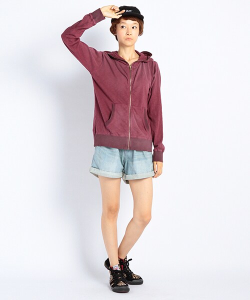 DOUBLE NAME（ダブルネーム）の「タック入りデニムＳＰＮ（パンツ・サックス/ネイビー・FREE）」の7枚目の写真