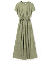 GRL | リボンベルト付きフラワーレースワンピース(ワンピース)