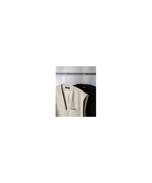 YohKi（ヨウキ）の「"Erinashi" double vest（BEIGE）（ベスト・メンズ・ベージュ・ONE SIZE）」の5枚目の写真