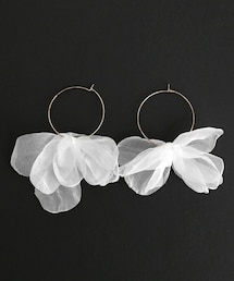 DHOLIC | シフォンフラワーピアス(ピアス（両耳用）)