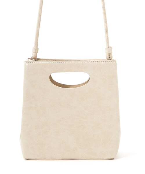 GRL（グレイル）の「2wayスクエアショルダーバッグ（ショルダーバッグ・レディース・シルバー/オフホワイト/ベージュ/ブラック・F）」の4枚目の写真