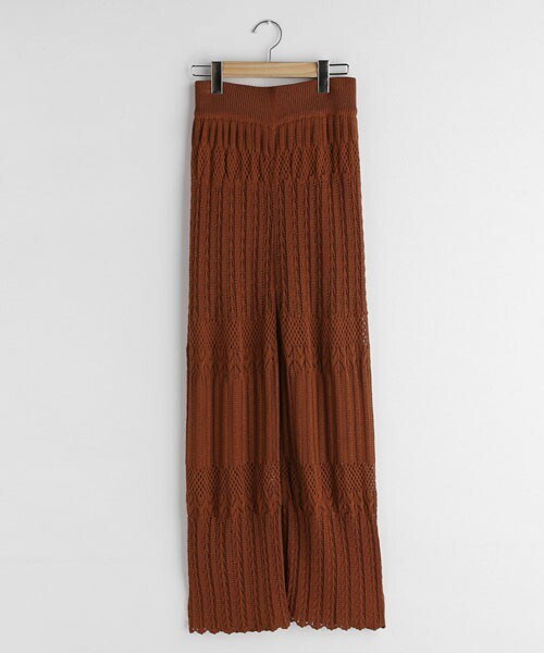 DHOLIC（ディーホリック）の「シアーニットパンツ（その他パンツ・レディース・ホワイト/パープル/ブラウン・FREE/FERE）」の2枚目の写真