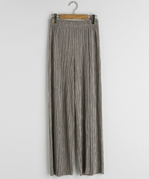 DHOLIC（ディーホリック）の「ウエストストレッチプリーツパンツ（その他パンツ・レディース・ピンク/ブルー/ブラック/ベージュ・FREE）」の3枚目の写真