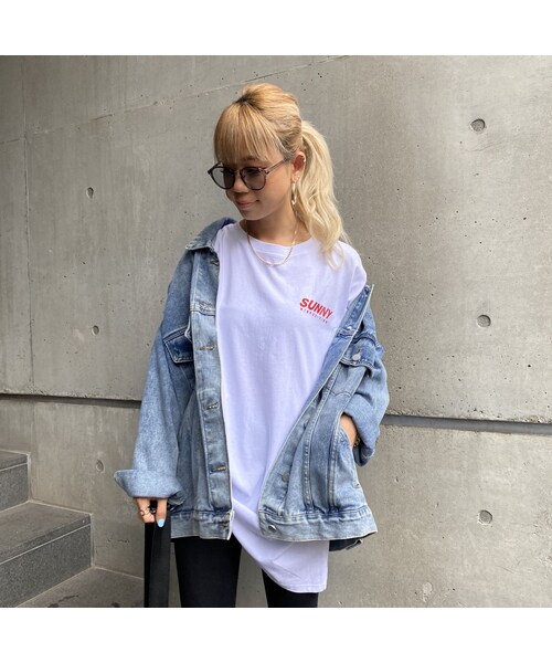 no brand(ノーブランド)の「カサカサBIGT「SUNNY」#0779(Tシャツ/カットソー・レディース・その他)」の6枚目の写真