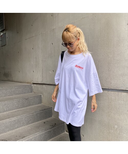 no brand(ノーブランド)の「カサカサBIGT「SUNNY」#0779(Tシャツ/カットソー・レディース・その他)」の2枚目の写真