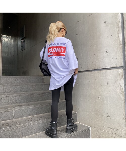 no brand(ノーブランド)の「カサカサBIGT「SUNNY」#0779(Tシャツ/カットソー・レディース・その他)」の3枚目の写真