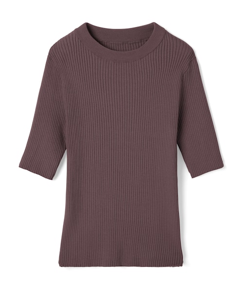 GRL（グレイル）の「プチハイネックリブニットトップス（ニット/セーター・レディース・ケリーグリーン/グリーン/ブラウン・M）」の2枚目の写真