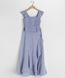 DHOLIC | ストライプフリルスリーブレス＆スカートSET(タンクトップ)