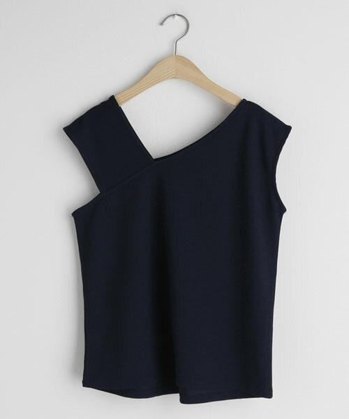 DHOLIC（ディーホリック）の「アンバランススリーブレス（タンクトップ・レディース・グリーン/その他/ホワイト・FREE）」の3枚目の写真