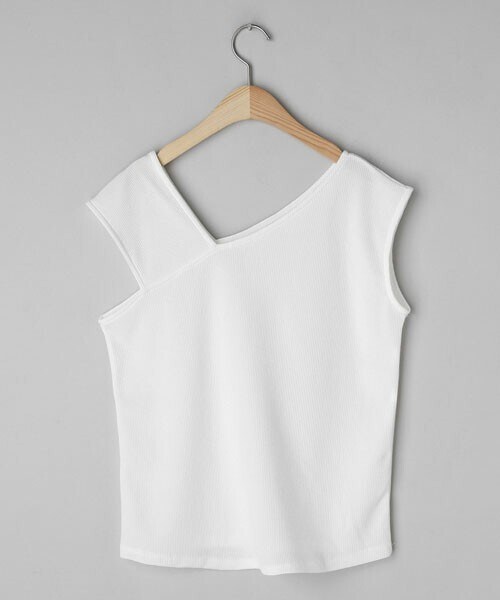 DHOLIC（ディーホリック）の「アンバランススリーブレス（タンクトップ・レディース・グリーン/その他/ホワイト・FREE）」の2枚目の写真