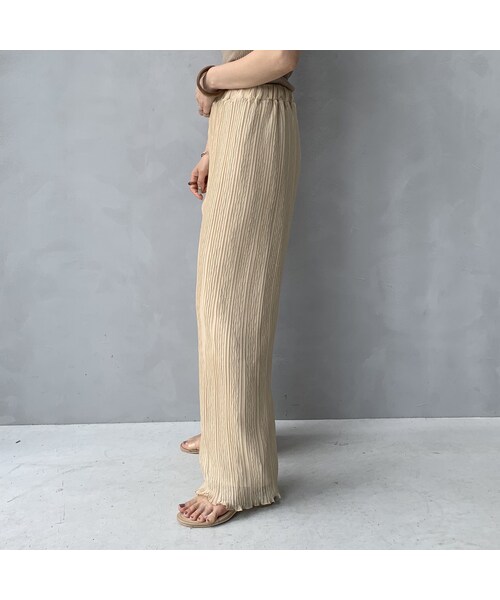 no brand（ノーブランド）の「クリンクルシフォンリラックスパンツ（その他パンツ・レディース・その他）」の7枚目の写真