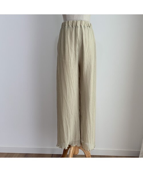 no brand（ノーブランド）の「クリンクルシフォンリラックスパンツ（その他パンツ・レディース・その他）」の13枚目の写真