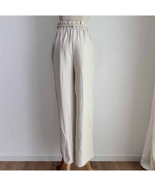 no brand（ノーブランド）の「ロープベルトリネンパンツ（その他パンツ・レディース・その他）」の8枚目の写真