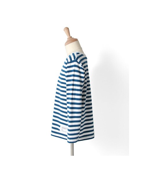 URBAN RESEARCH DOORS（アーバンリサーチドアーズ）の「FORK&amp;SPOON　Orgabic天竺ボーダーロングスリーブTシャツ(KIDS)（その他・キッズ・OFF×BLK/OFF×BLU/OFF×MST/IVO×RED/IVO×GRN・90/105/120/135）」の11枚目の写真