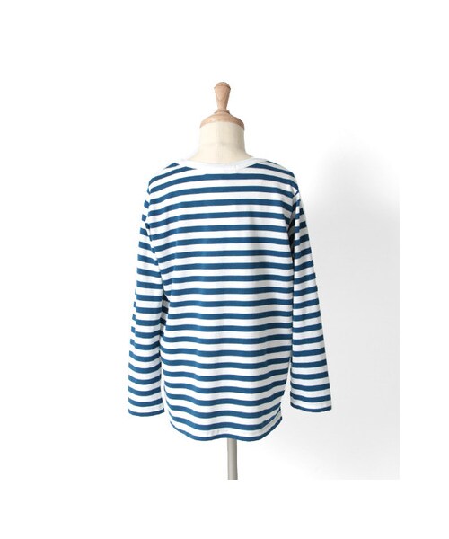 URBAN RESEARCH DOORS（アーバンリサーチドアーズ）の「FORK&amp;SPOON　Orgabic天竺ボーダーロングスリーブTシャツ(KIDS)（その他・キッズ・OFF×BLK/OFF×BLU/OFF×MST/IVO×RED/IVO×GRN・90/105/120/135）」の12枚目の写真