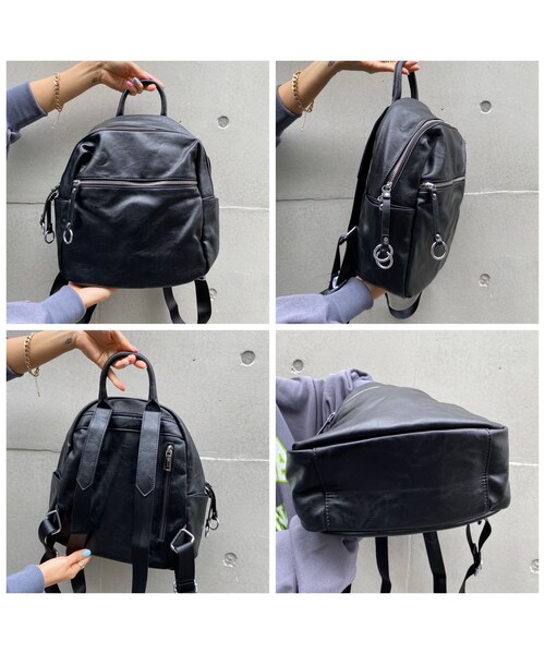 no brand（ノーブランド）の「フェイクレザーリュック｢Jobs｣#8325（バックパック/リュック・レディース・その他）」の7枚目の写真