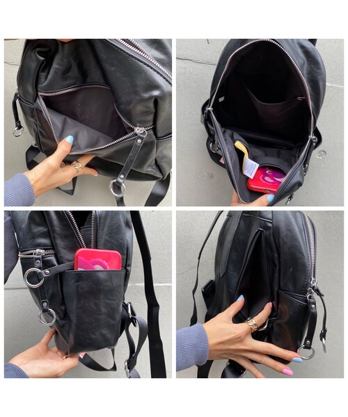 no brand（ノーブランド）の「フェイクレザーリュック｢Jobs｣#8325（バックパック/リュック・レディース・その他）」の8枚目の写真