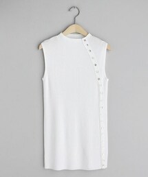 DHOLIC | ダイアゴナルボタンスリーブレス(タンクトップ)