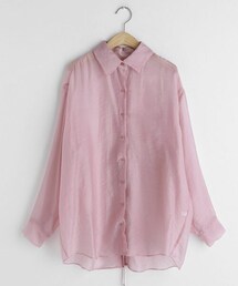 DHOLIC | バックスリットシアーシャツ(シャツ/ブラウス)