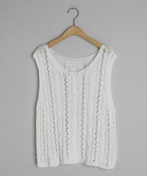 DHOLIC | シアーツイストニットスリーブレス(タンクトップ)