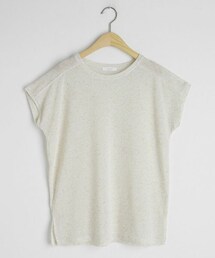 DHOLIC | リネン混フレンチスリーブTシャツ(Tシャツ/カットソー)