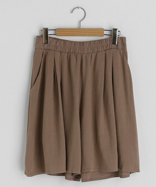DHOLIC（ディーホリック）の「リネン混ショートパンツ（その他パンツ・レディース・ベージュ/ブルー/その他/ブラック/ブラウン・FREE）」の3枚目の写真