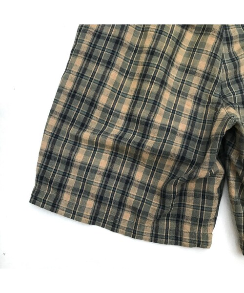 Eddie Bauer（エディーバウアー）の「90's Eddie Bauer / Check 2tuck Shorts / Khaki×