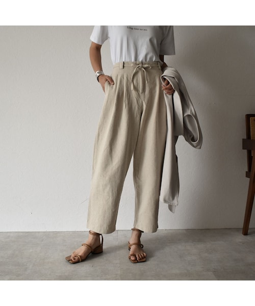 Lavish Gate(ラヴィッシュゲート)の「bottoms-02007 リネン テーパードパンツ(その他パンツ・レディース・その他)」の9枚目の写真