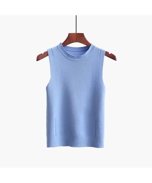 no brand（ノーブランド）の「シンプルサマーノースリーブプルオーバー・全10色（タンクトップ・レディース・その他）」の8枚目の写真