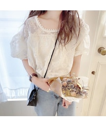merrylatte | ヴィンテージボリュームパフスリーブトップス(シャツ/ブラウス)