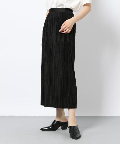 PAGEBOY(ページボーイ)の「マイクロプリーツカットスカート(スカート・レディース・ブラック/グレージュ/カーキ・F)」の1枚目の写真
