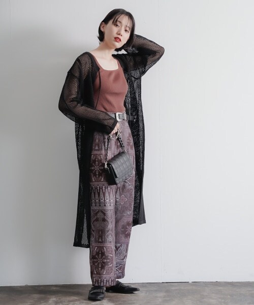 PAGEBOY（ページボーイ）の「２WAYメッシュアミワンピース（ワンピース/ドレス・レディース・ホワイト/ブラック/ベルベット・F）」の2枚目の写真