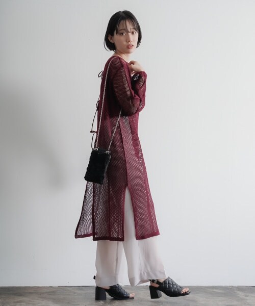 PAGEBOY（ページボーイ）の「２WAYメッシュアミワンピース（ワンピース/ドレス・レディース・ホワイト/ブラック/ベルベット・F）」の8枚目の写真