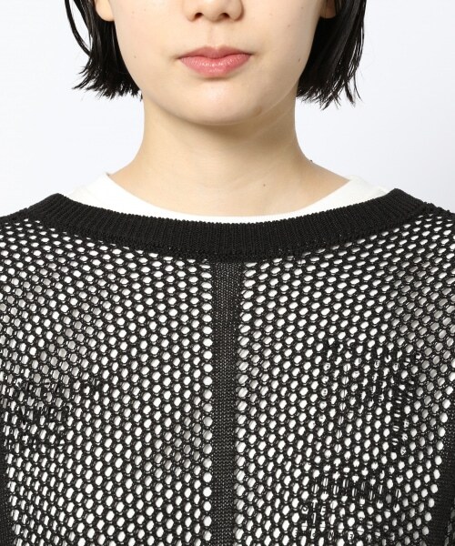 PAGEBOY（ページボーイ）の「２WAYメッシュアミワンピース（ワンピース/ドレス・レディース・ホワイト/ブラック/ベルベット・F）」の12枚目の写真